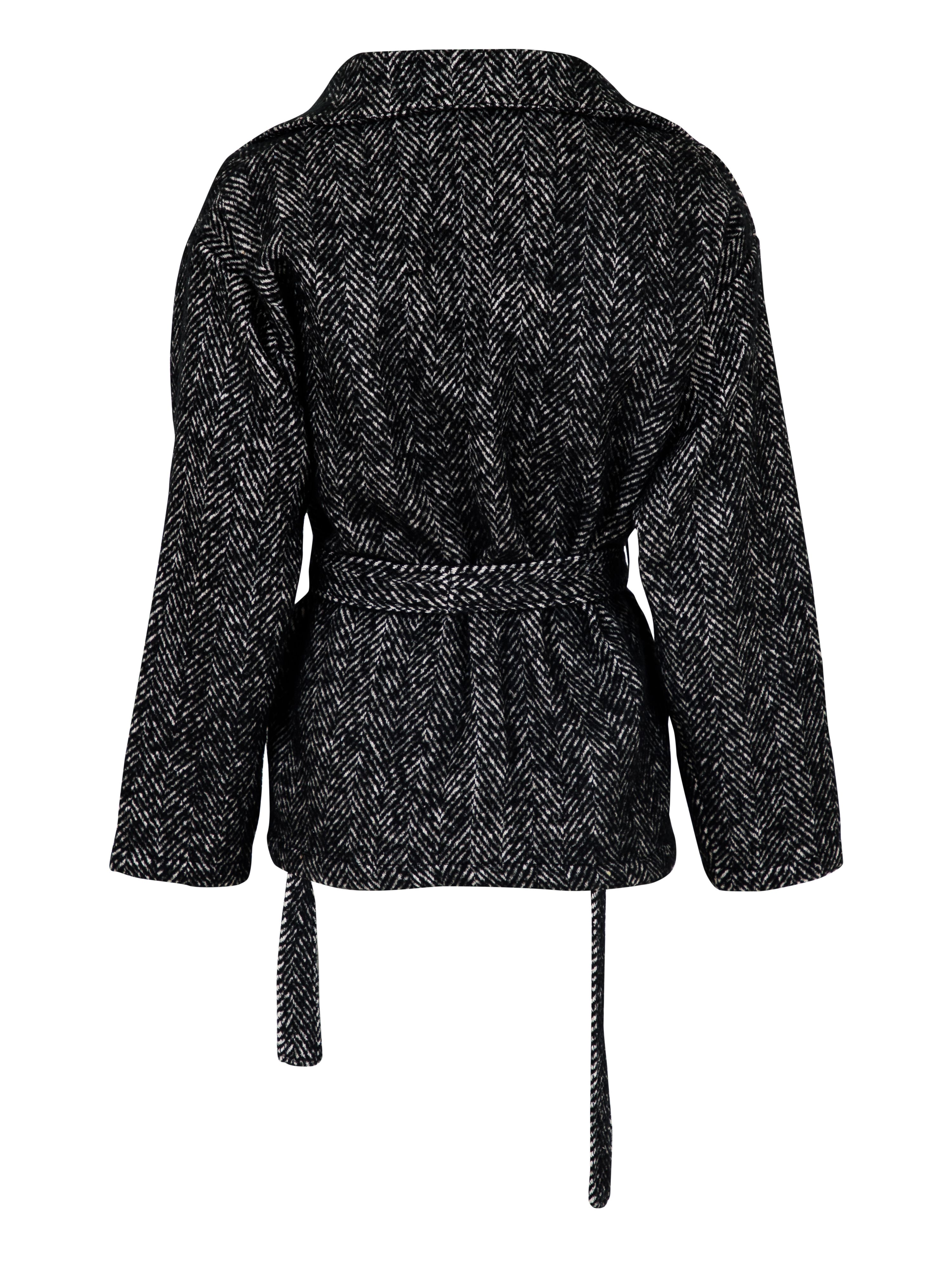 Neo Noir - Keira Herringbone Jacket  Black - 5