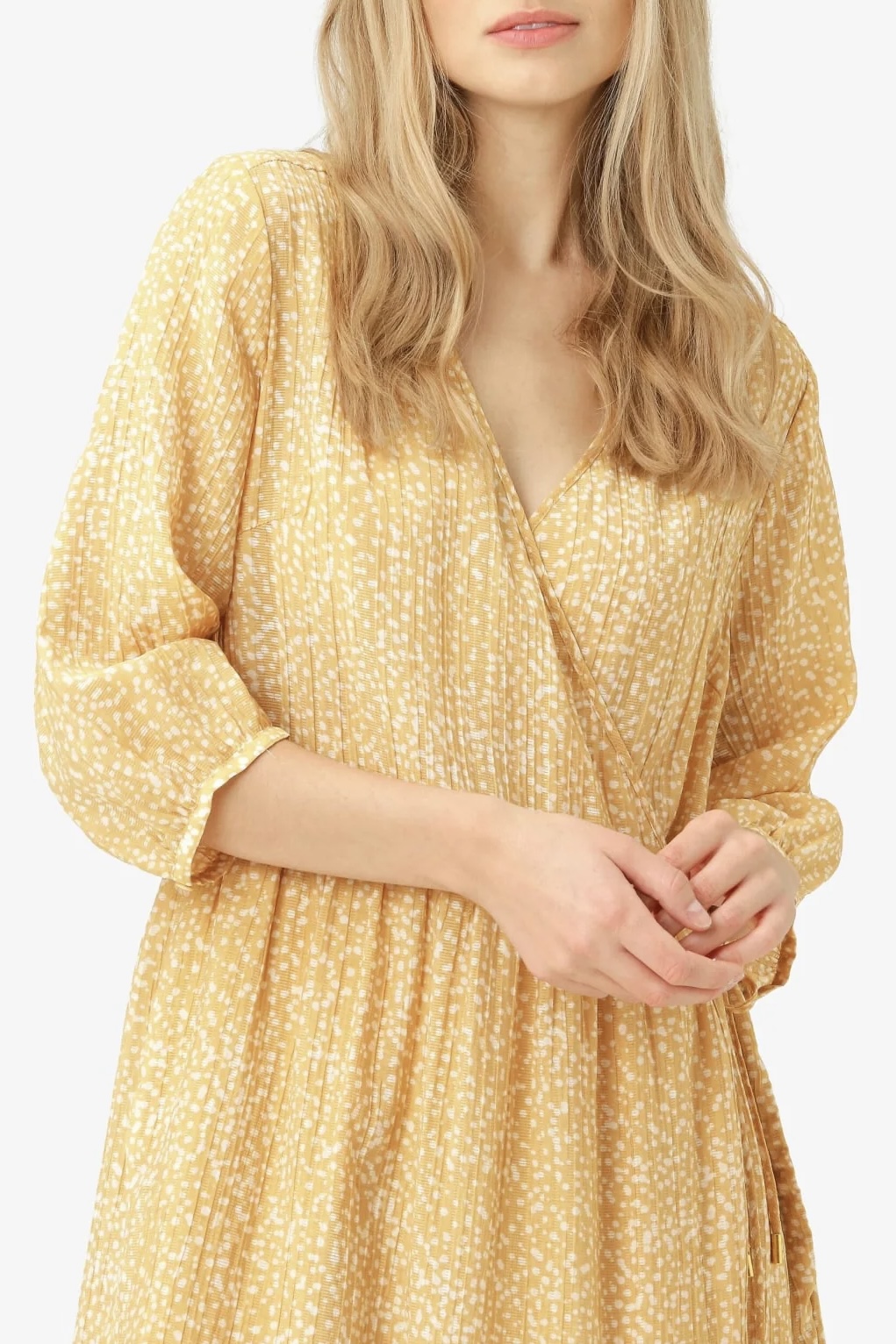 Noa Noa - Camille Wrap Dress Yellow - 3