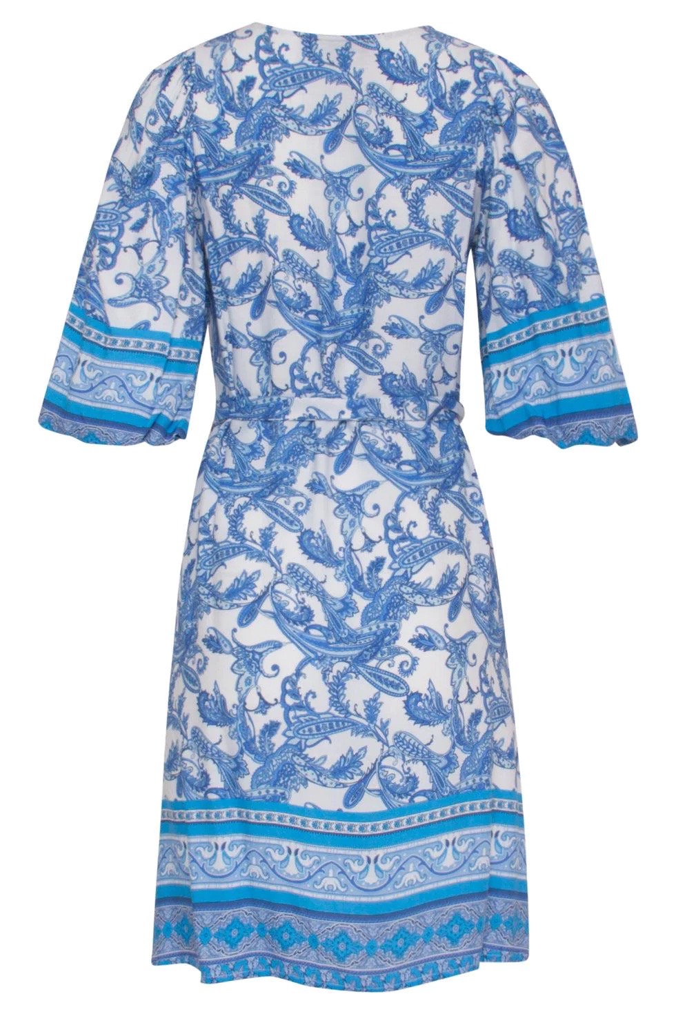 Smashed Lemon - Paisley Dress Blue White - 7