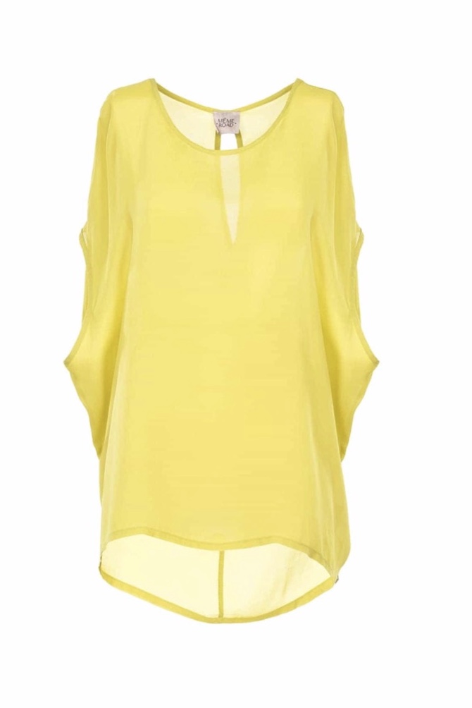 Meme Road - Lime  Blouse
