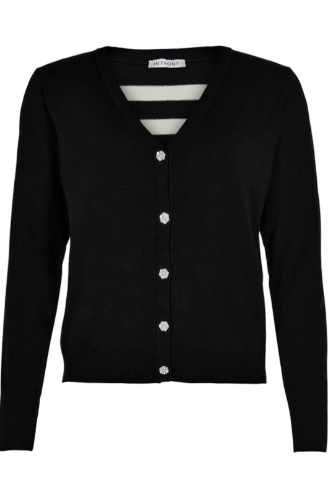  In Front - Camille Knit Cardigan Black - 2