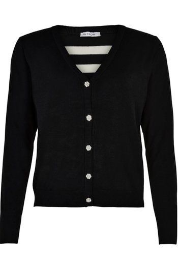  In Front - Camille Knit Cardigan Black