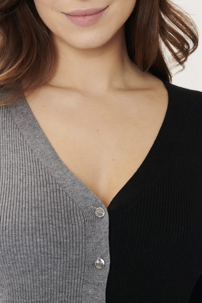 Derhy - Gemina Knitted Dress Black / Gray - 4
