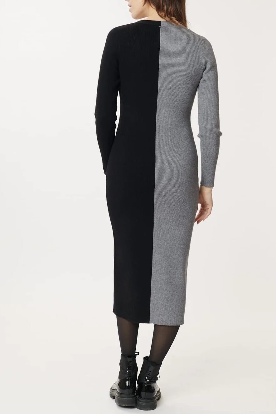 Derhy - Gemina Knitted Dress Black / Gray - 3