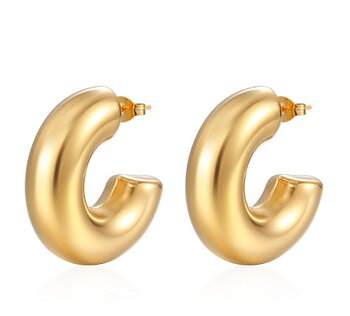 Dansk &nbsp;Copenhagen - Courage Waterproof C Statement Earring 18 Carat Gold