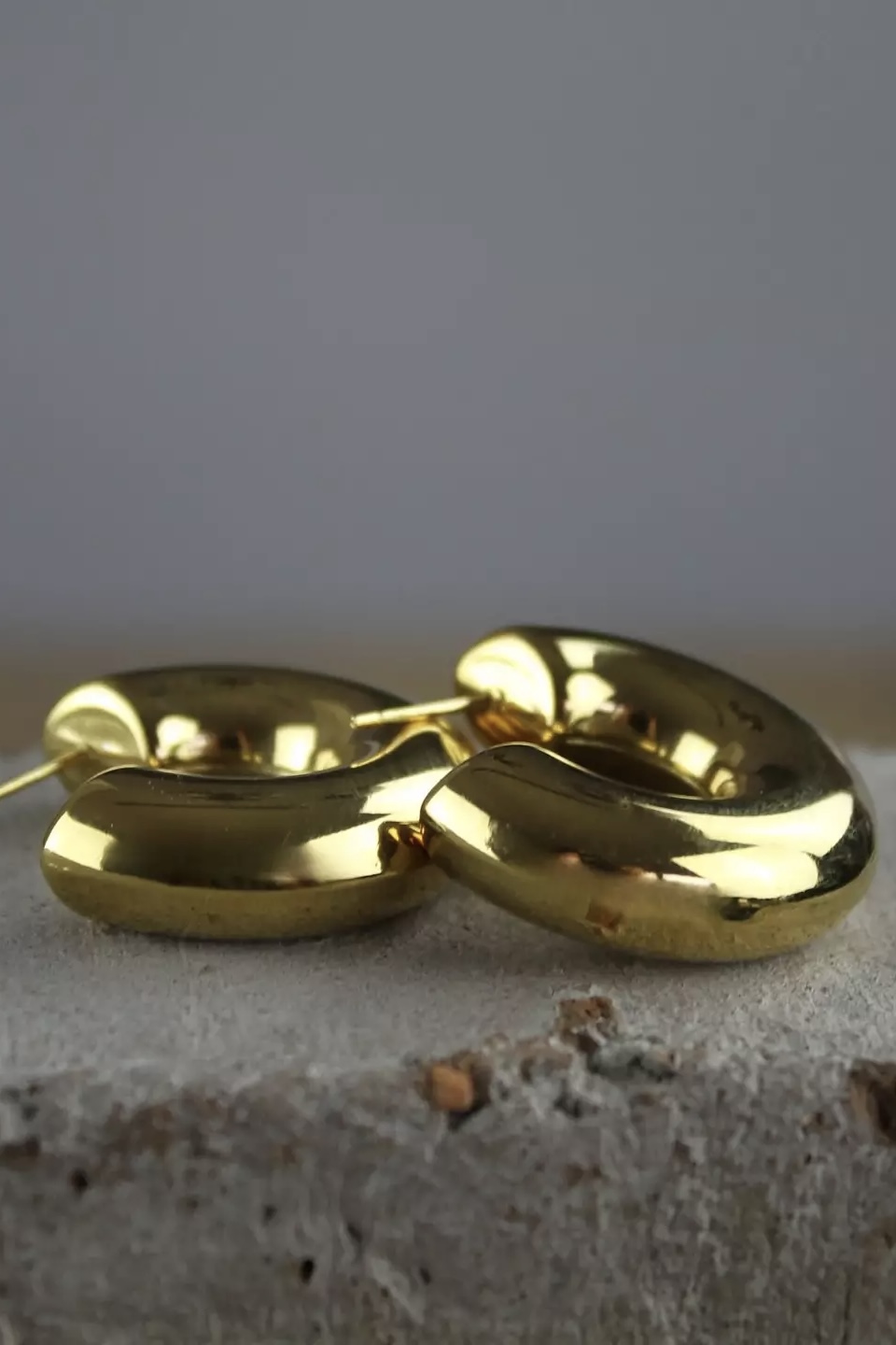 Dansk &nbsp;Copenhagen - Courage Waterproof C Statement Earring 18 Carat Gold - 4