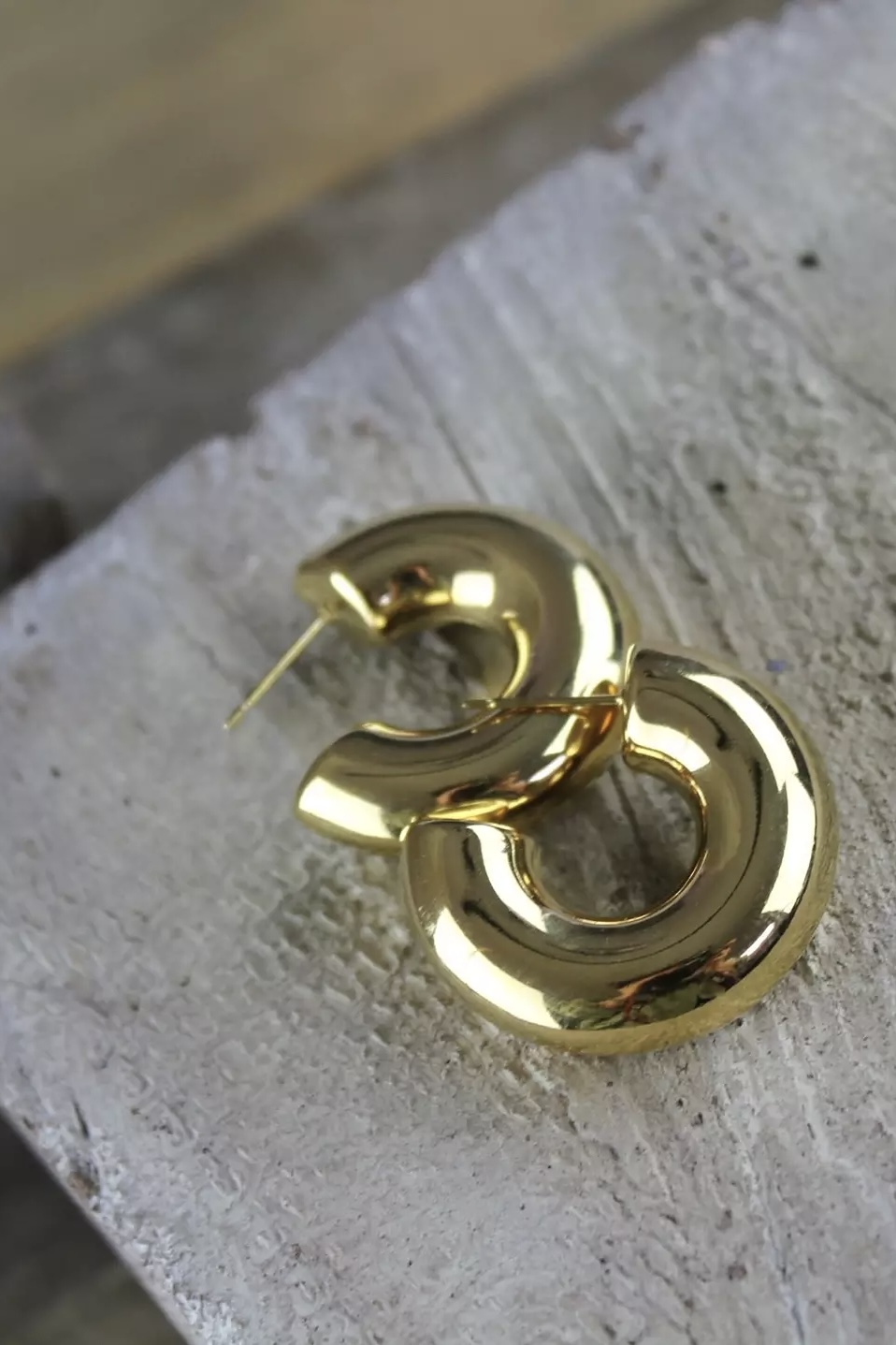 Dansk &nbsp;Copenhagen - Courage Waterproof C Statement Earring 18 Carat Gold - 2