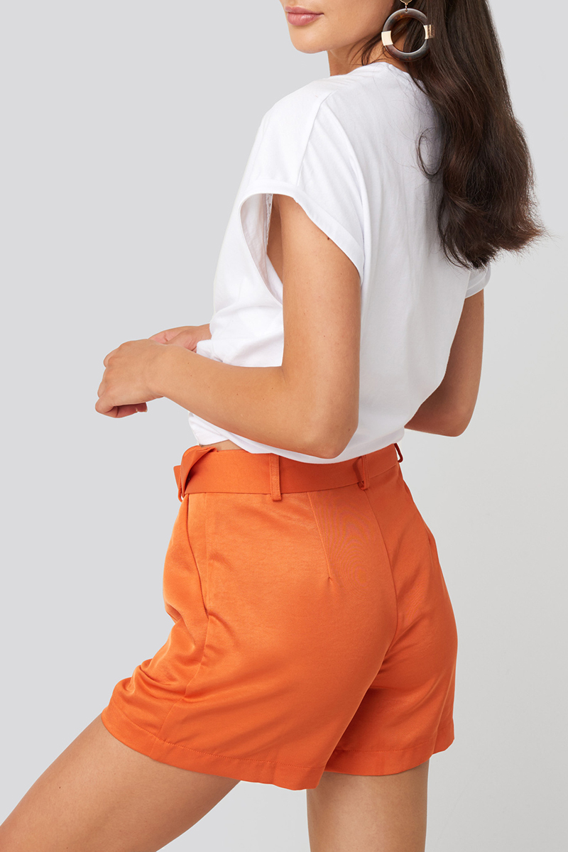 Rut & Circle  - Kelly Satin Belt Shorts  - 4