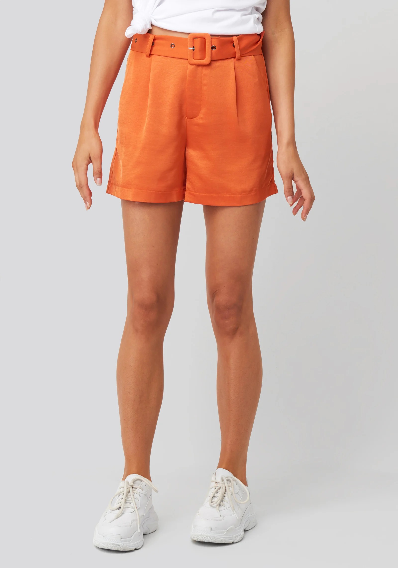 Rut & Circle  - Kelly Satin Belt Shorts 
