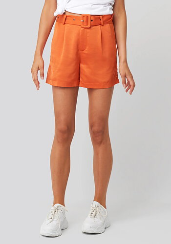 Rut & Circle  - Kelly Satin Belt Shorts 