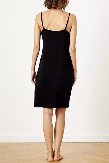  In Front - Slip Dress Black