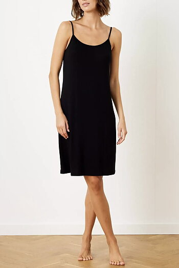  In Front - Slip Dress Black