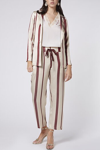 Meme Road - Striped Blazer