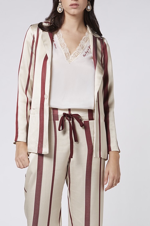 Meme Road - Striped Blazer