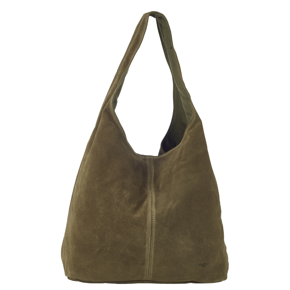 Ulrika Design - Italian Suede Leather Bag Oliv