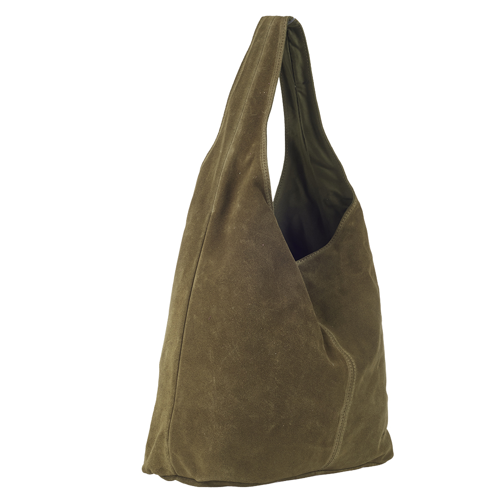 Ulrika Design - Italian Suede Leather Bag Oliv - 2