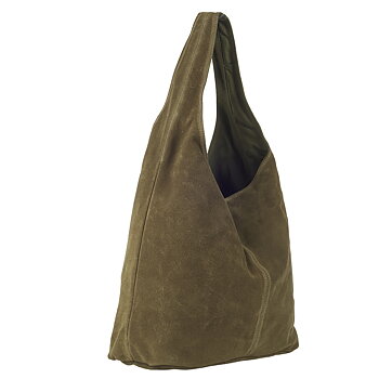 Ulrika Design - Italian Suede Leather Bag Oliv
