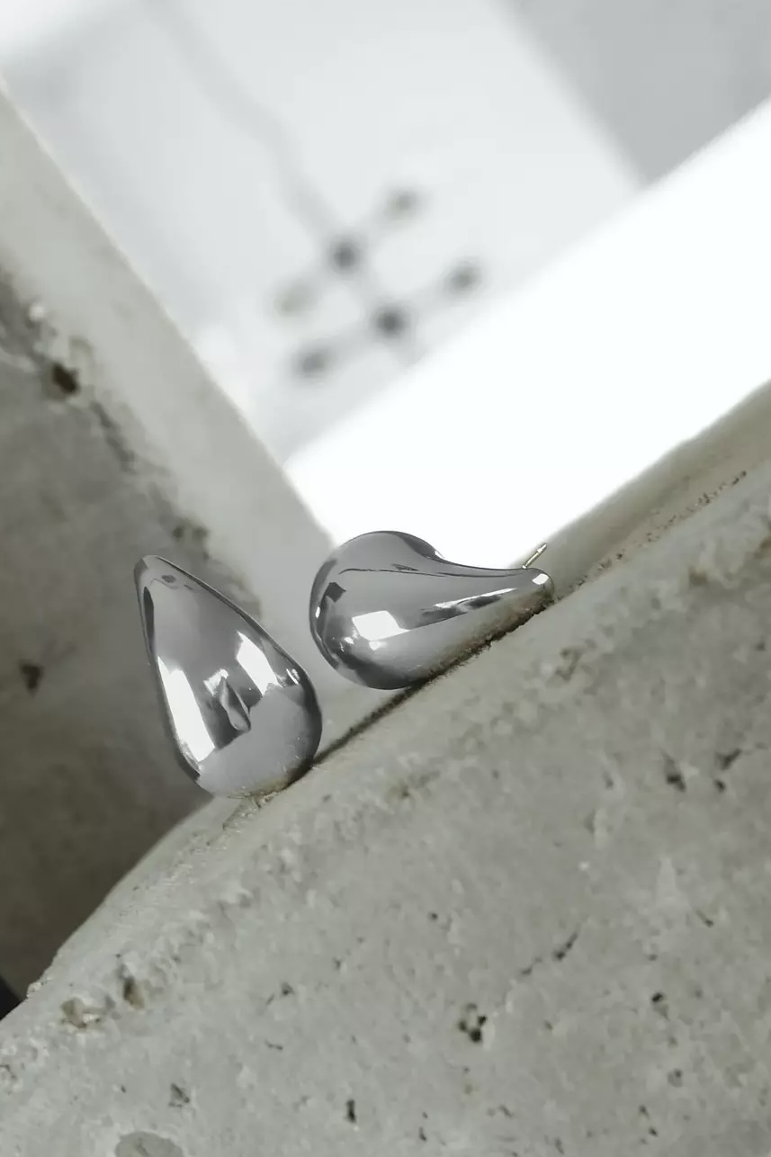 Dansk Copenhagen - Courage Waterproof Chunky Sphere Earring Silver Plating - 2