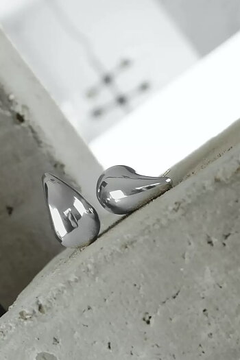 Dansk Copenhagen - Courage Waterproof Chunky Sphere Earring Silver Plating