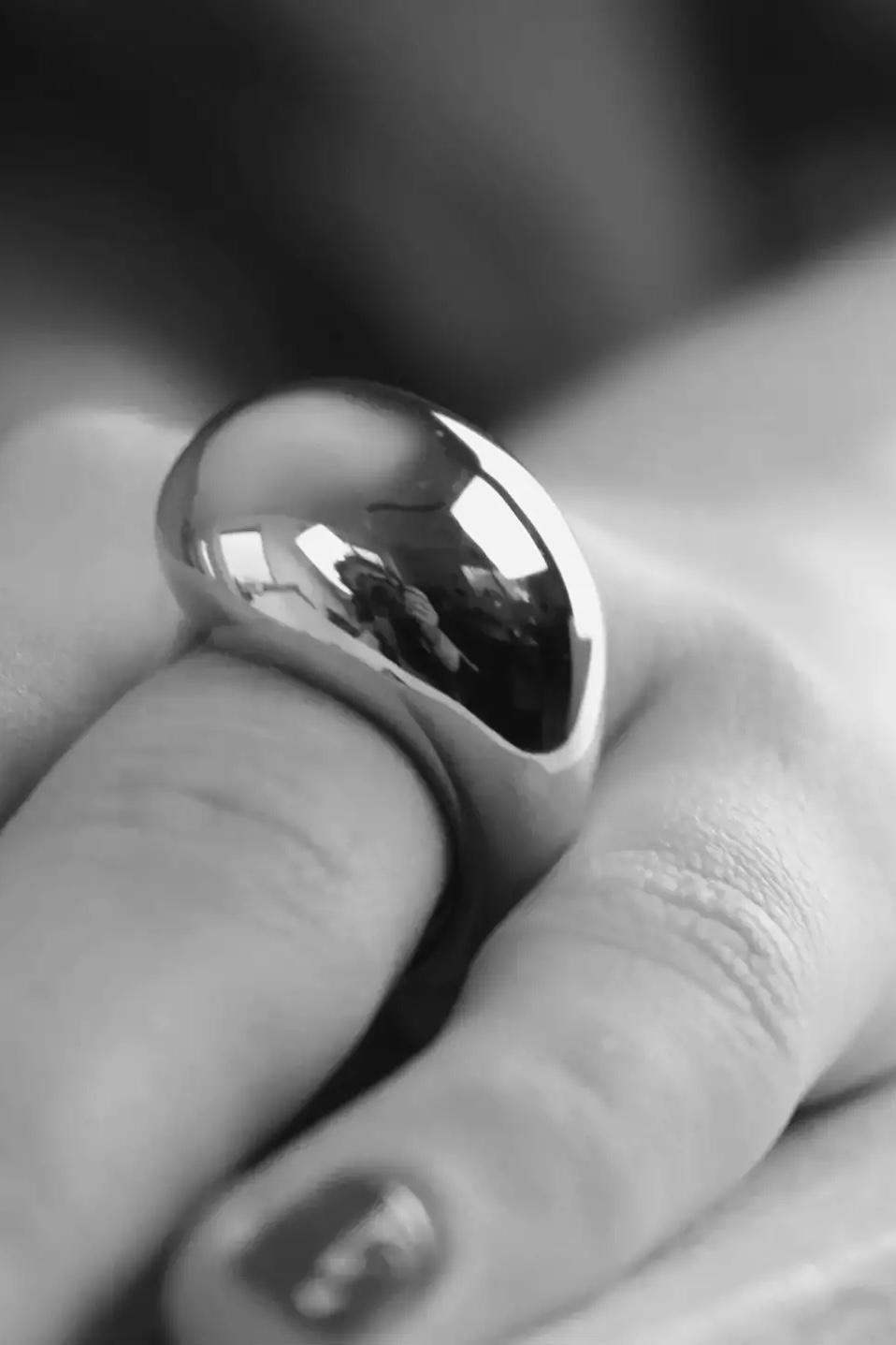 Dansk &nbsp;Copenhagen - Courage Waterproof Chunky Paisley Statement Ring Silver Plating - 4