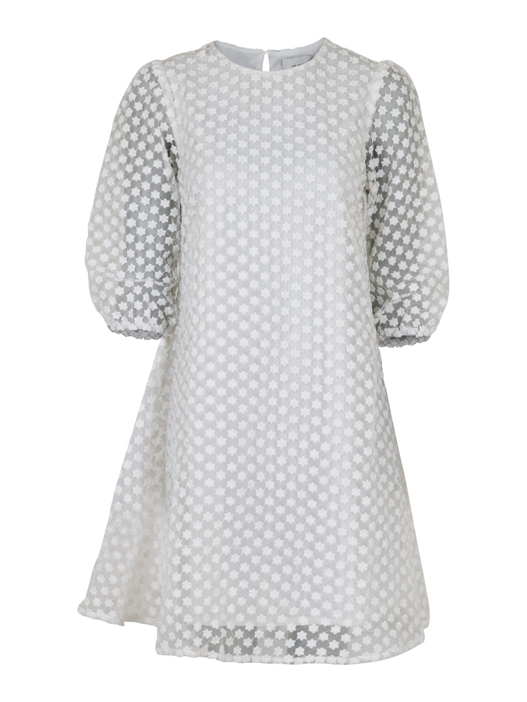 Neo Noir - Penny Organza Flower Dress White - 3