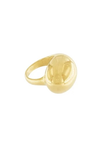 Dansk &nbsp;Copenhagen - Courage Waterproof Chunky Paisley Statement Ring Gold Plating
