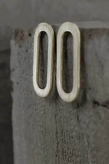 Dansk Copenhagen - Audrey Oval Earring Post Gold Plating