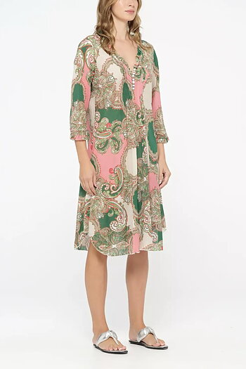One Season - Middy Poppy Faro Cotton Coral