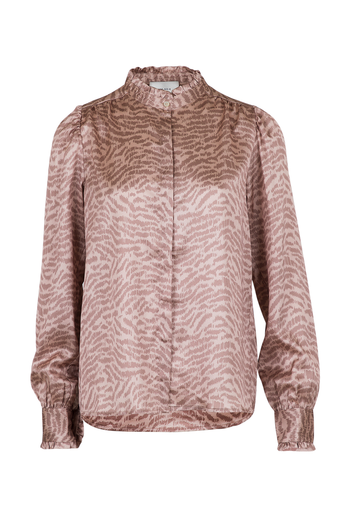 Neo Noir - Abel Distressed Zebra Shirt 