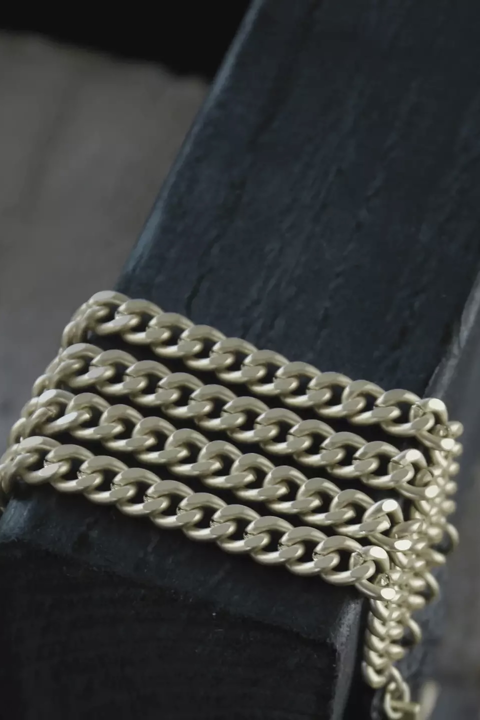 Dansk Copenhagen - Alaya  Multi Link Leather Bracelet Gold Plating - 3