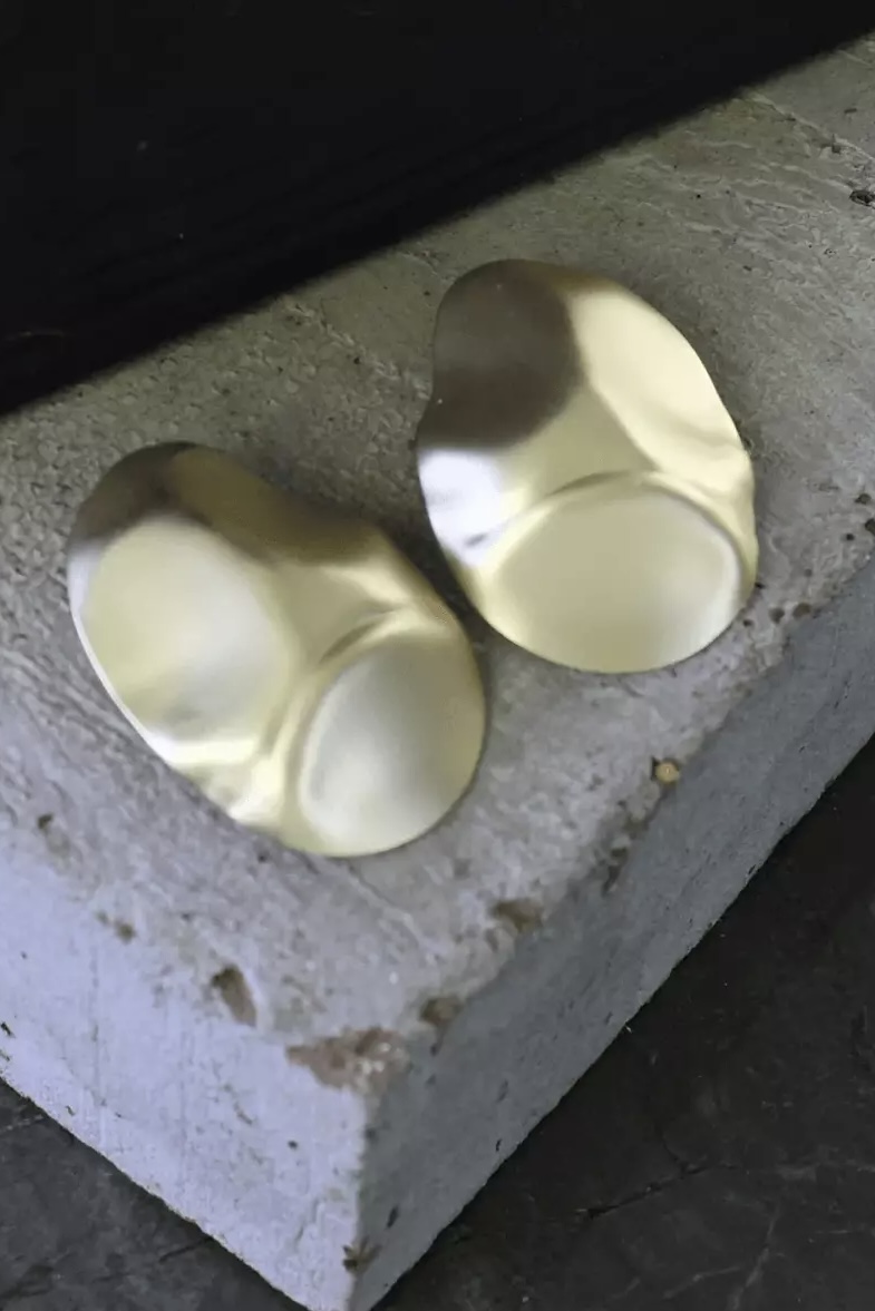 Dansk Copenhagen - Alaya Obelisk Post Earring Gold Plating - 2