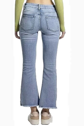 Stajl - Jeans 7/8 Raw Light Blue