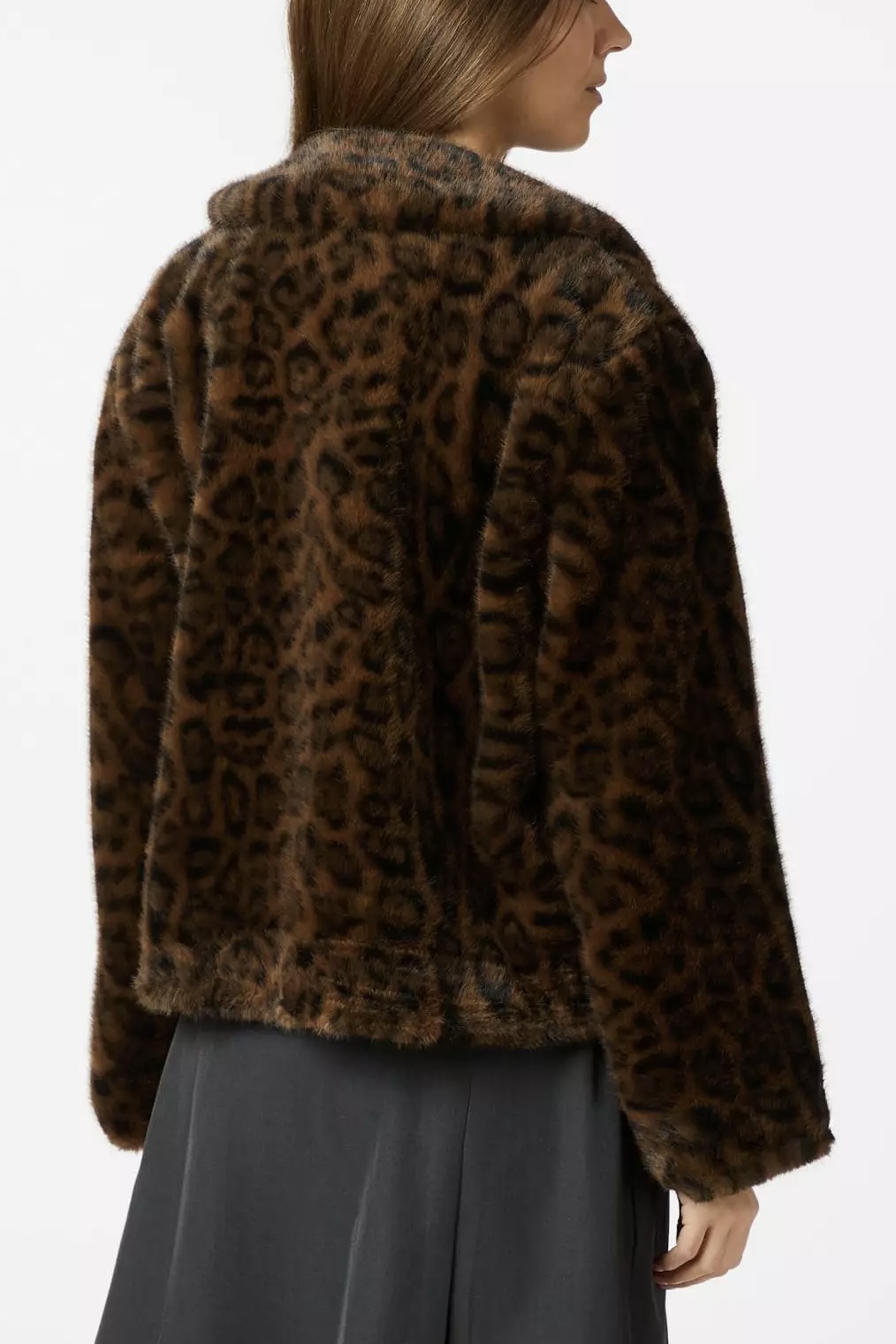 Neo Noir  - Melodie Leo Faux Fur Jacket Leopard - 2