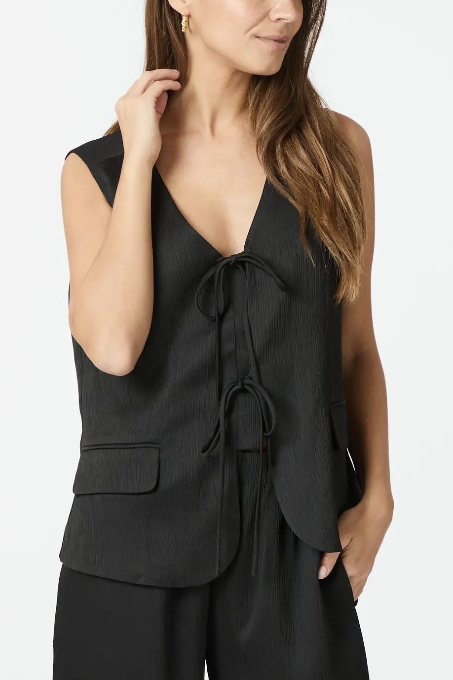 Neo Noir  - Malino Structure Waistcoat