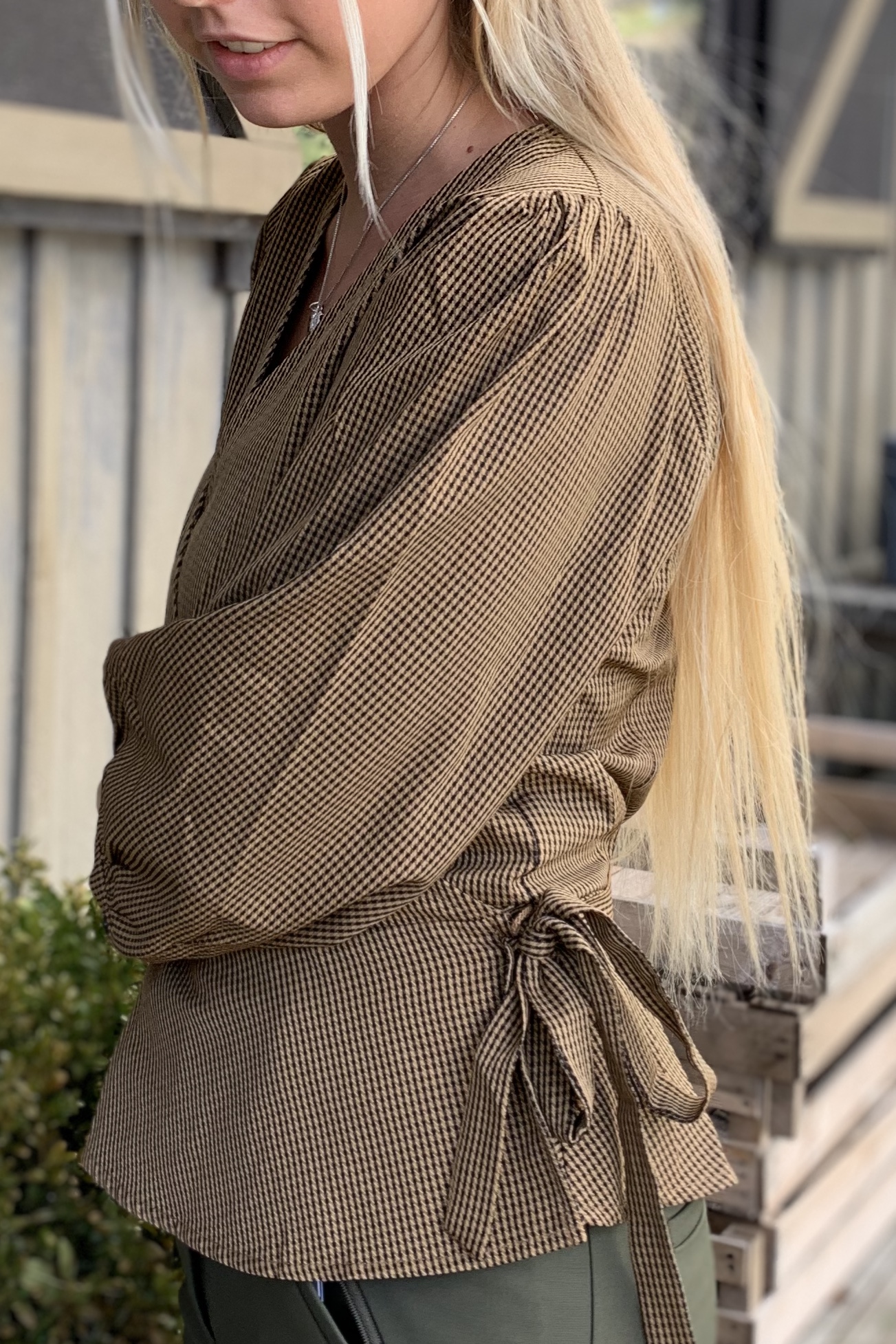 Neo Noir - Didi Mini Check Blouse - 2