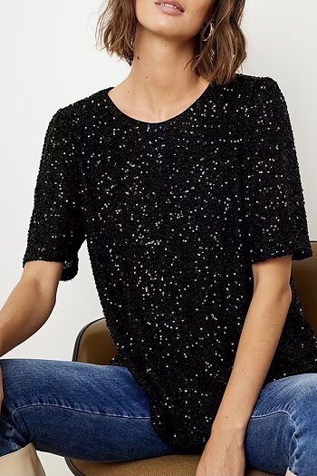 In Front - Bella Blouse Black
