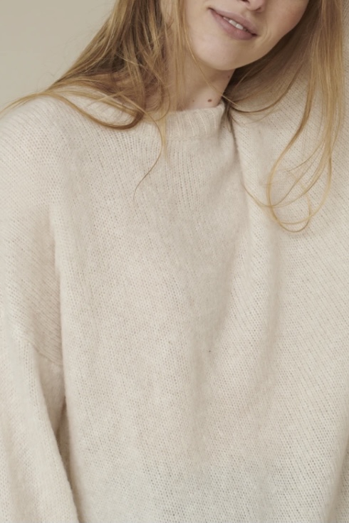 Basicapparel - Marnie O- Neck- Caolino Rose Mel - 2