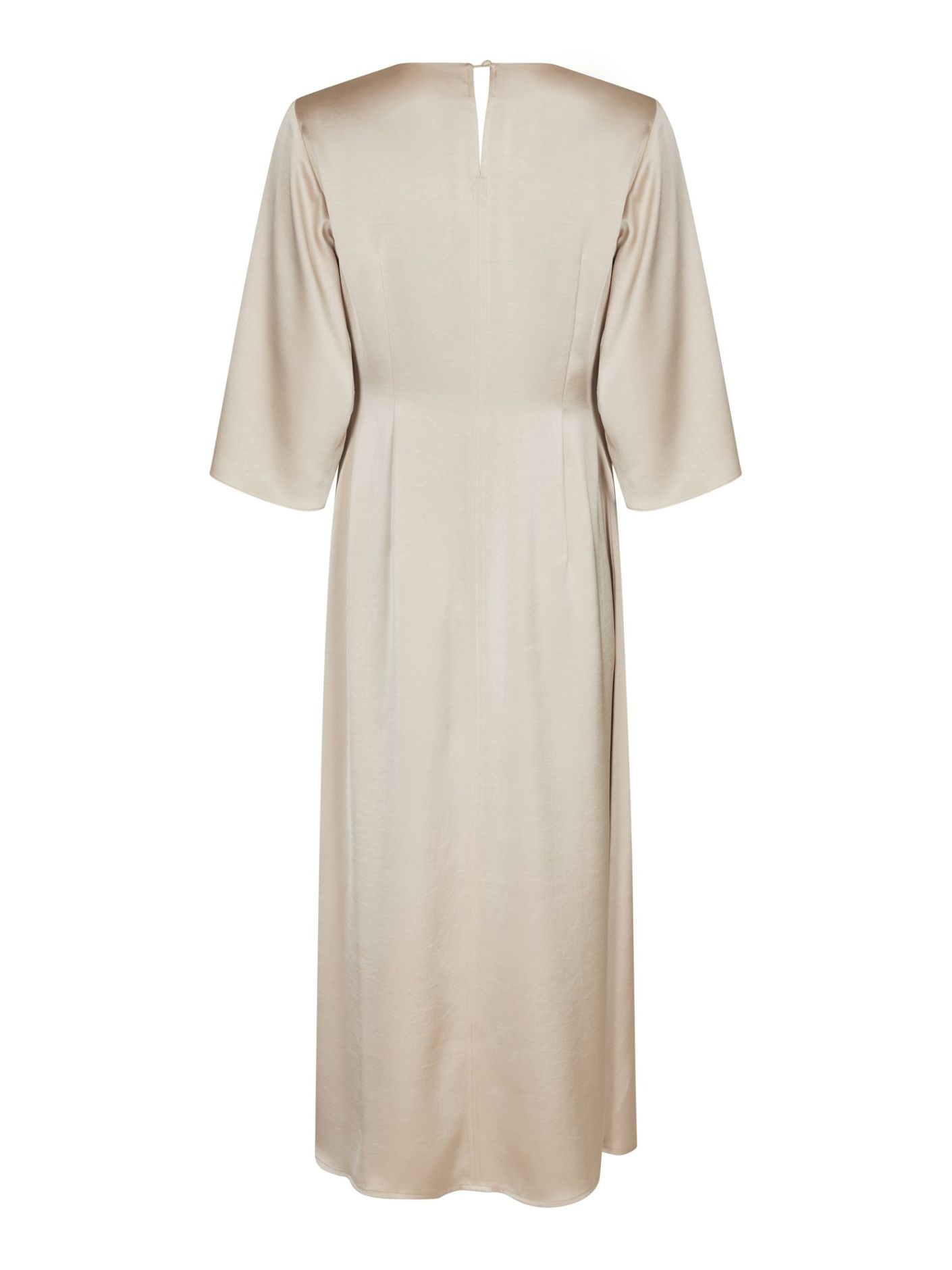 Neo Noir - Remara Heavy Sateen Dress Champagne - 5