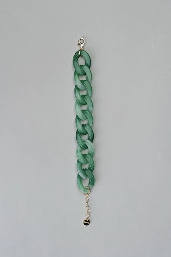Bow 19 - Big Chain Bracelet Jade Green 