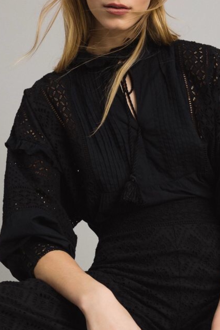 Twin Set - Broderie Anglaise And Ruffle Blouse - 3