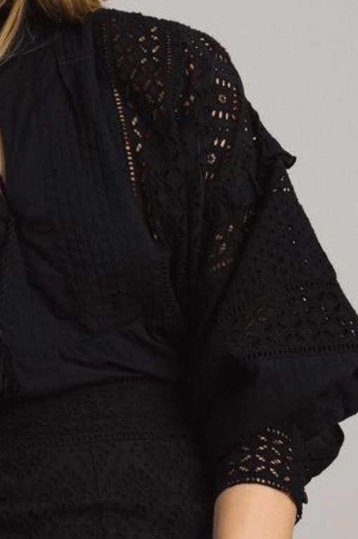 Twin Set - Broderie Anglaise And Ruffle Blouse - 6