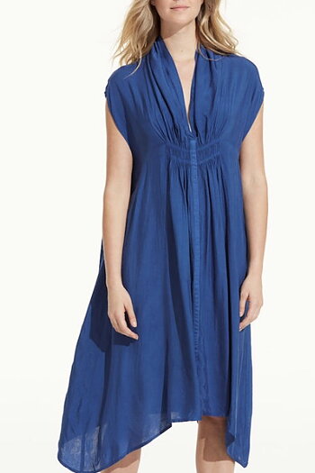 One Season - Flo Dress Cupro Royal Blue