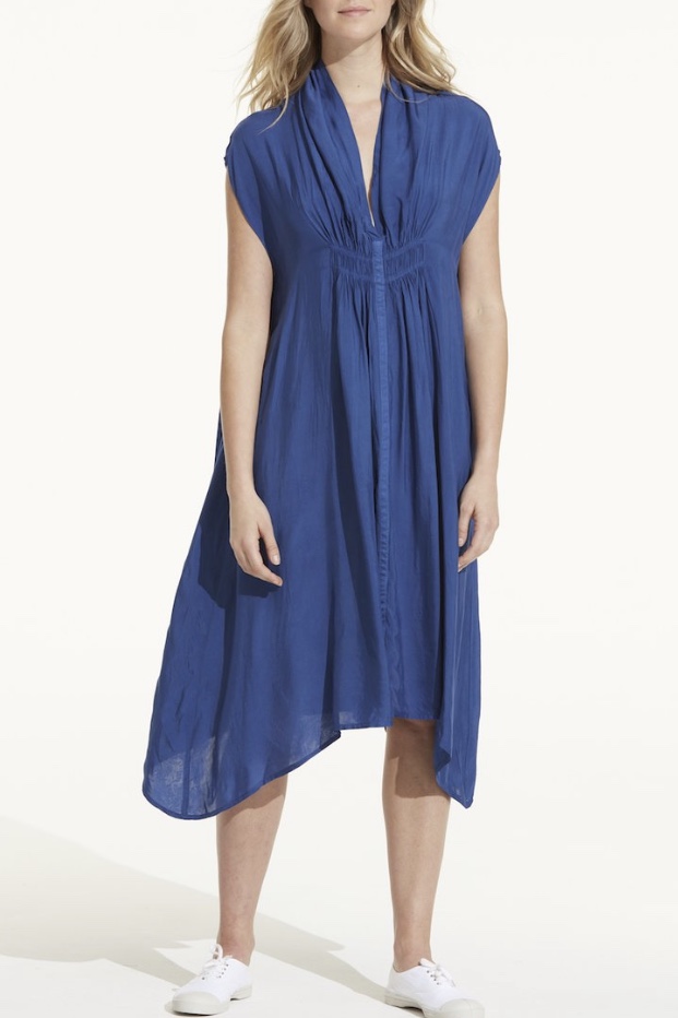 One Season - Flo Dress Cupro Royal Blue