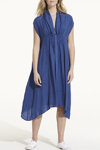 One Season - Flo Dress Cupro Royal Blue