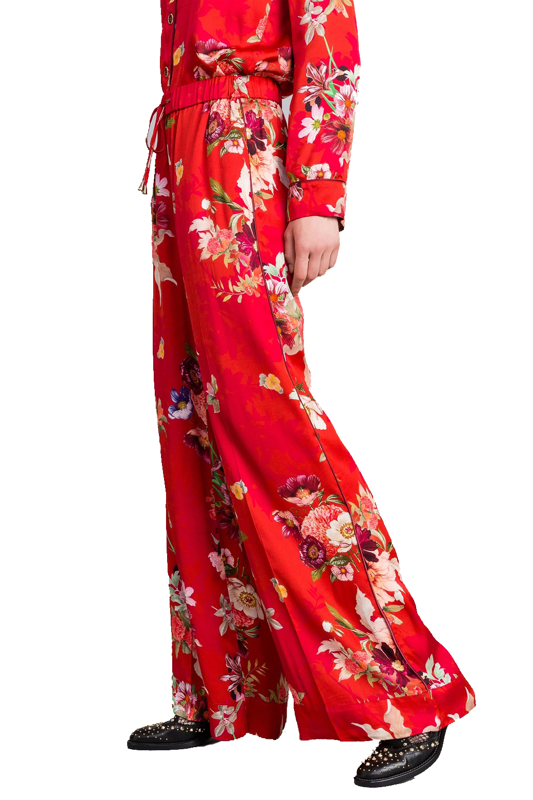 Twin Set - Satin Palzzo Trousers  - 2