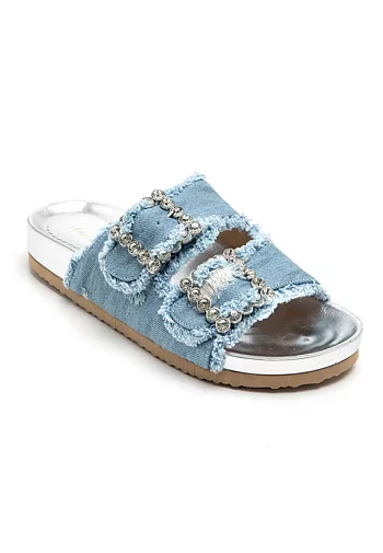 Qnuz -Naela Sandal Jeans Blue
