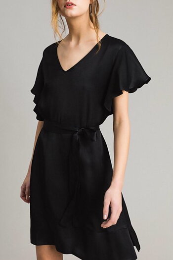 Twin Set - Satin Dress With Belt