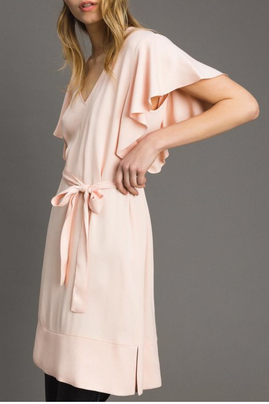 Twin Set - Satin Dress With Belt - 3