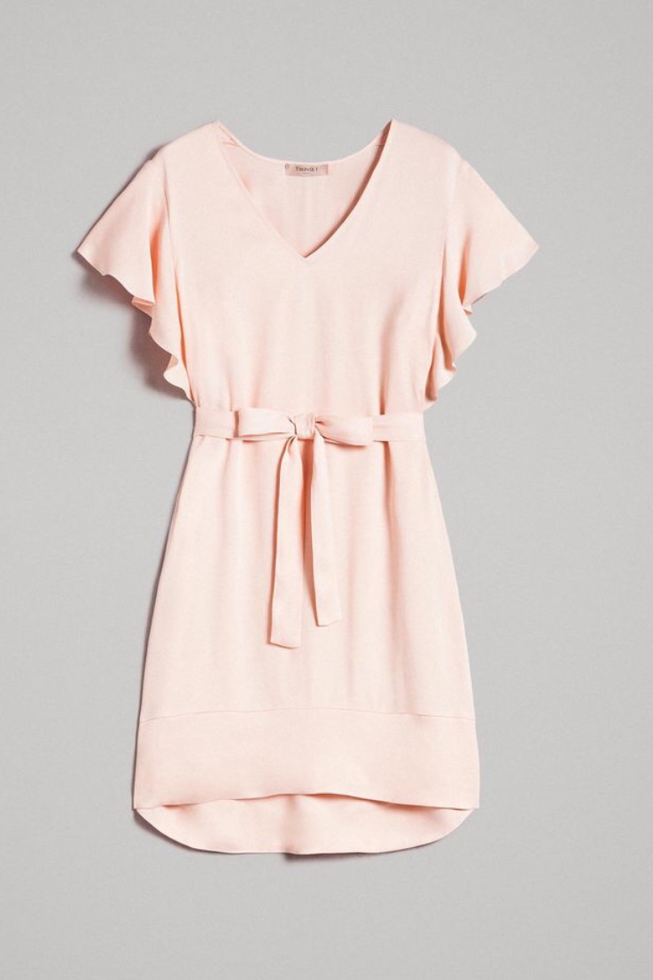 Twin Set - Satin Dress With Belt - 6