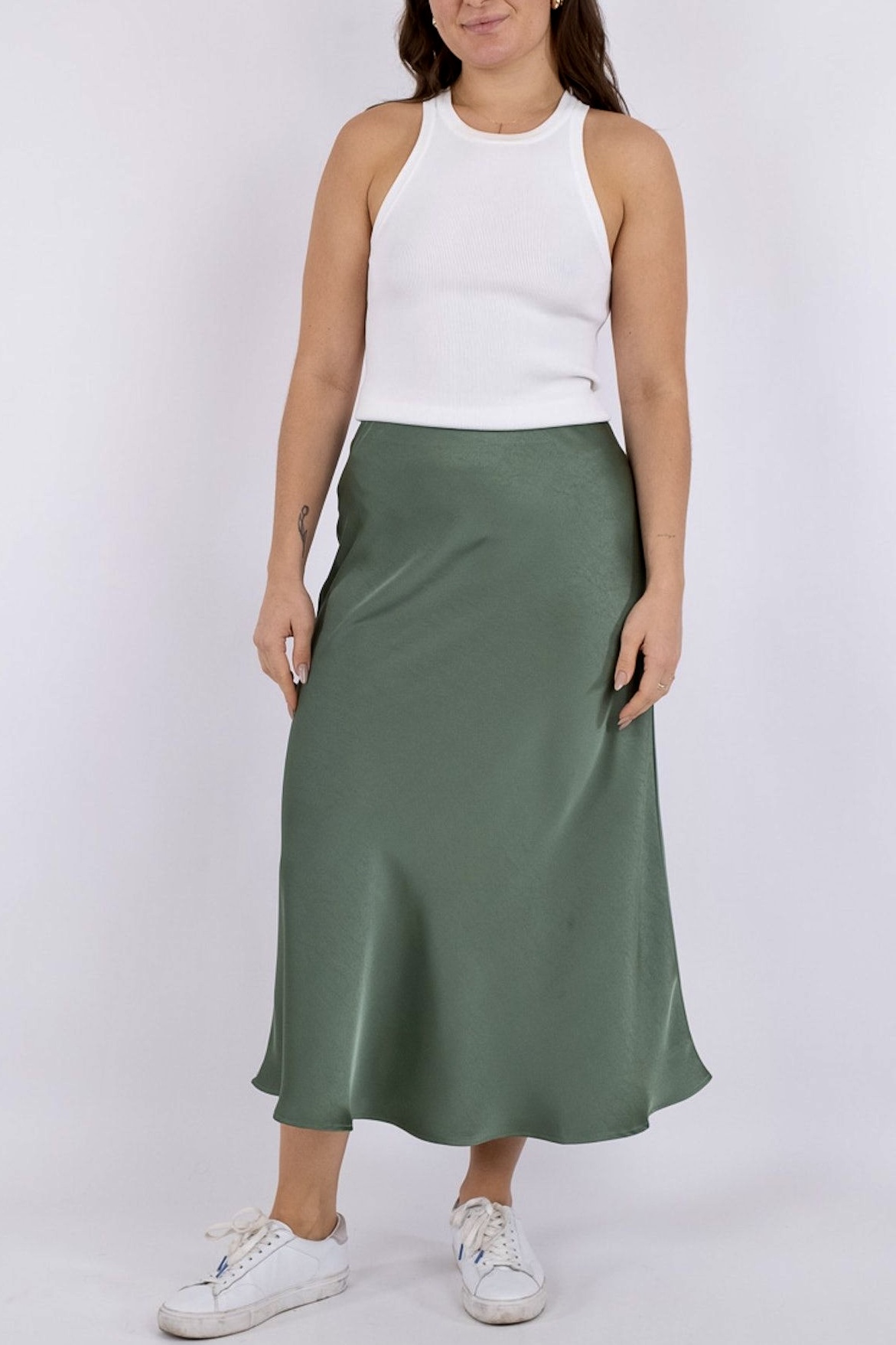 Neo Noir - Bovary Skirt Forrest Green